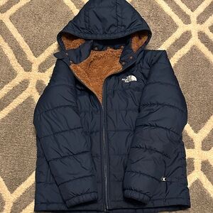 The North Face Kids Dark Blue Puffer Jacket